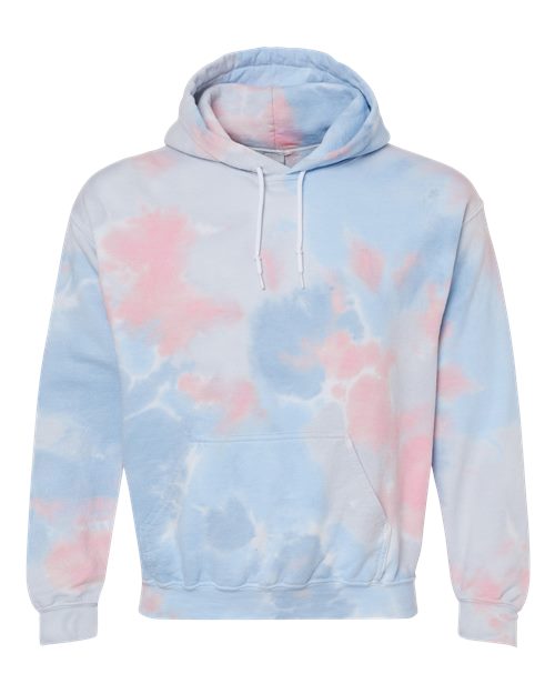 Blended Hooded Tie-Dyed Sweatshirt