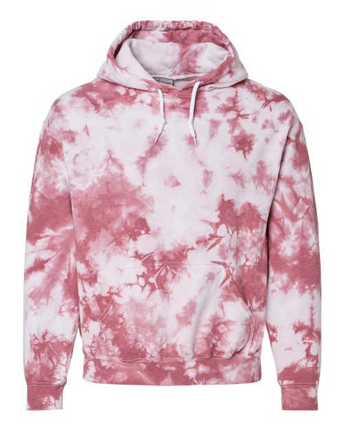 Blended Hooded Tie-Dyed Sweatshirt