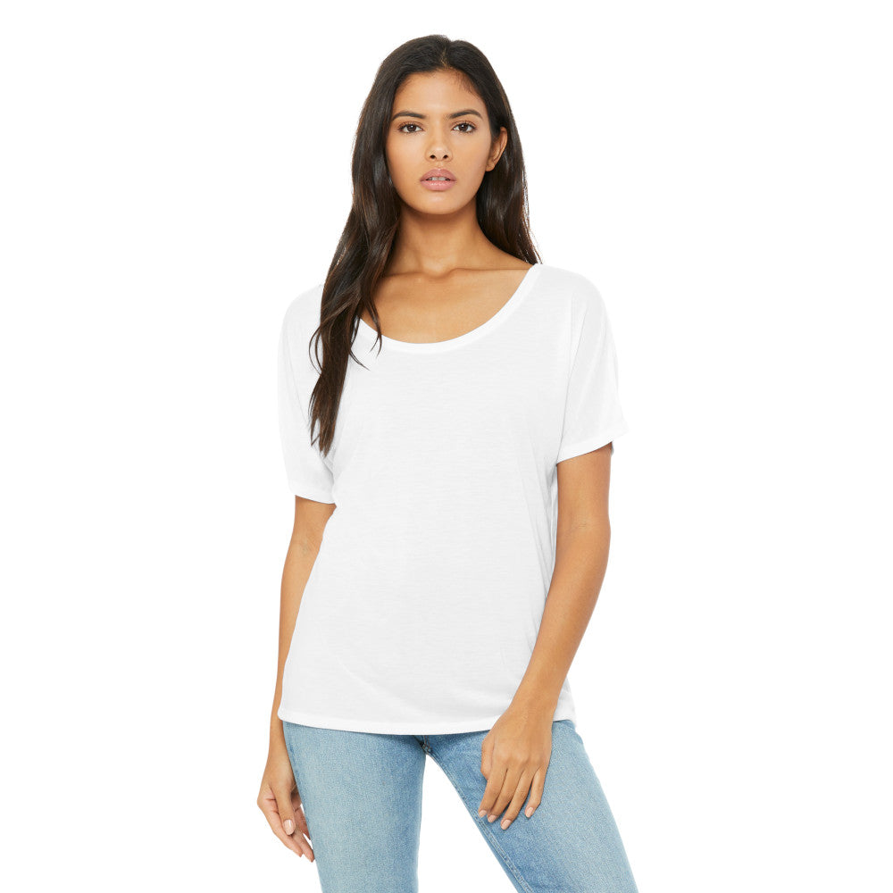 BELLA+CANVAS Women’s Premium Quality Slouchy Fit Scoop Neck Stylish T-Shirt