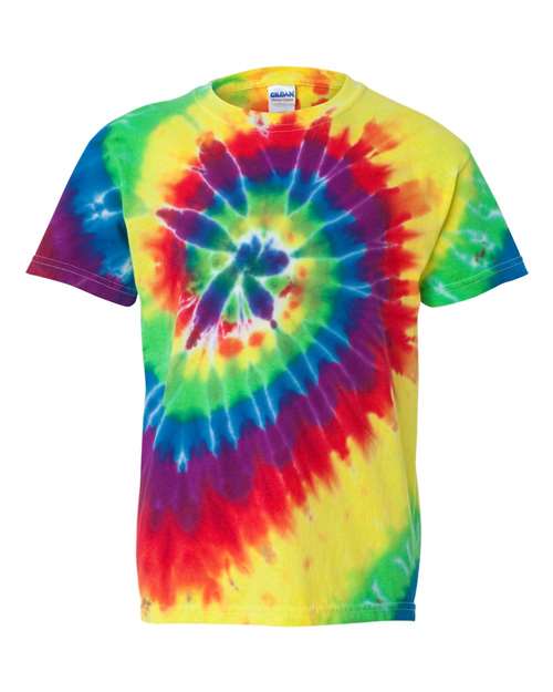 Youth Multi-Color Spiral Tie-Dyed T-Shirt