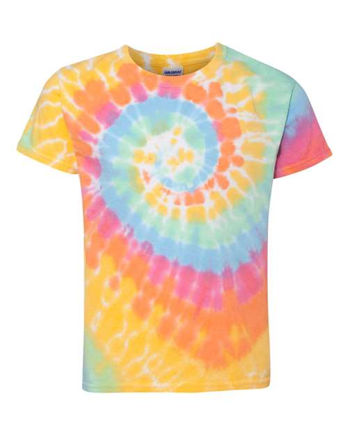 Youth Multi-Color Spiral Tie-Dyed T-Shirt