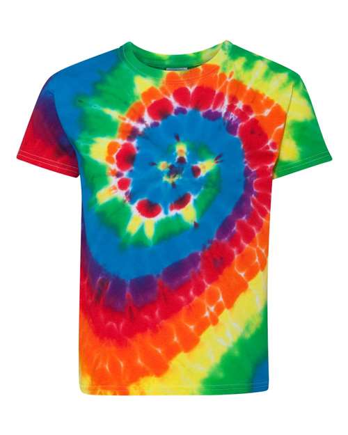 Youth Multi-Color Spiral Tie-Dyed T-Shirt