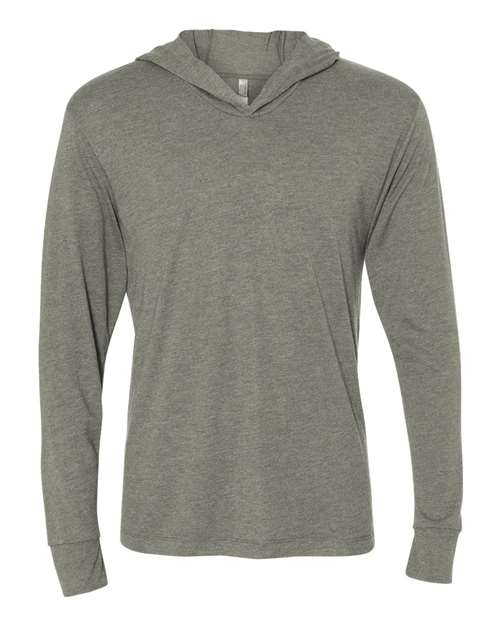 Unisex Triblend Hooded Long Sleeve Pullover