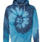 Blended Hooded Tie-Dyed Sweatshirt