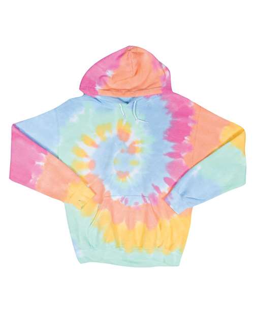 Blended Hooded Tie-Dyed Sweatshirt