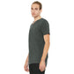 BELLA+CANVAS Unisex Heather CVC V-Neck Retail Fit Premium Quality T-Shirt