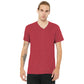 BELLA+CANVAS Unisex Heather CVC V-Neck Retail Fit Premium Quality T-Shirt