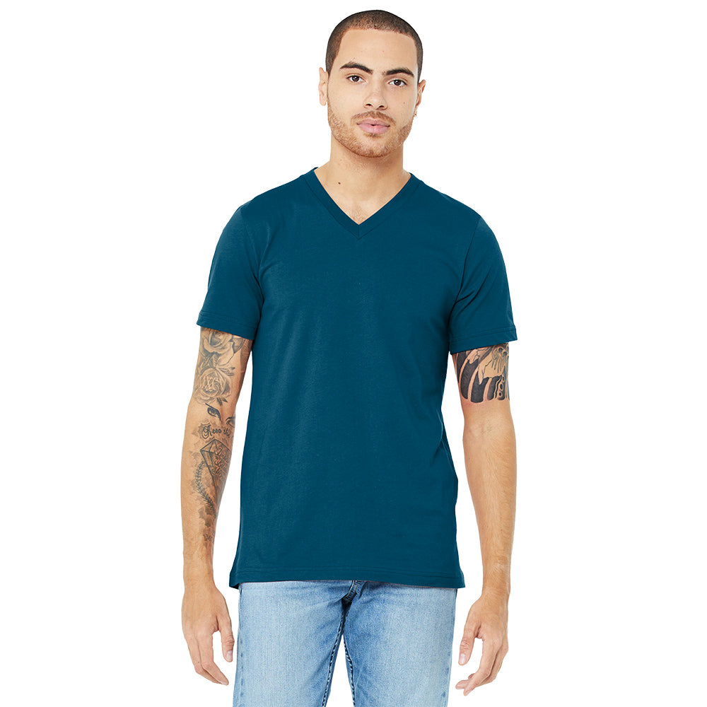 BELLA+CANVAS Unisex Jersey Short Sleeve V-Neck Premium Quality Stylish T-Shirt