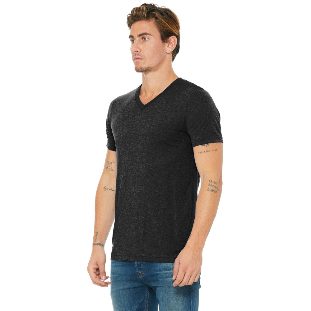 BELLA+CANVAS Unisex Premium Quality Triblend Short Sleeve V-Neck Comfortable Tee