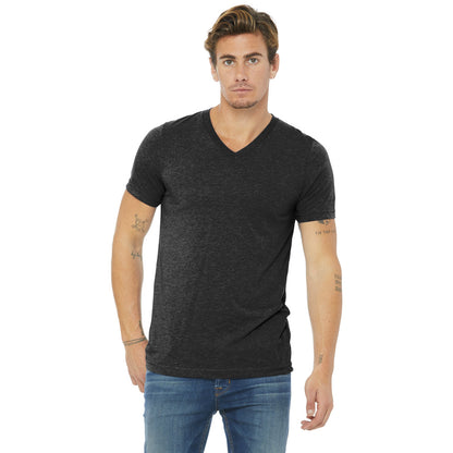 BELLA+CANVAS Unisex Premium Quality Triblend Short Sleeve V-Neck Comfortable Tee