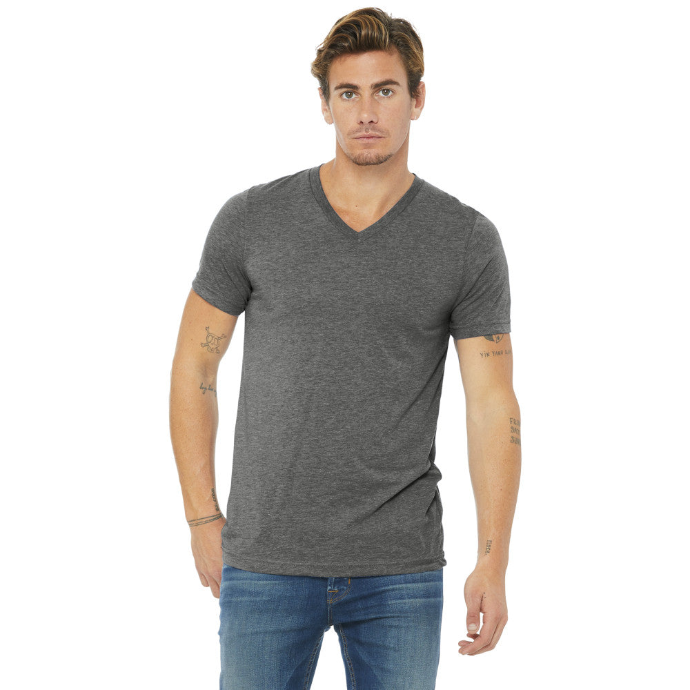 BELLA+CANVAS Unisex Premium Quality Triblend Short Sleeve V-Neck Comfortable Tee