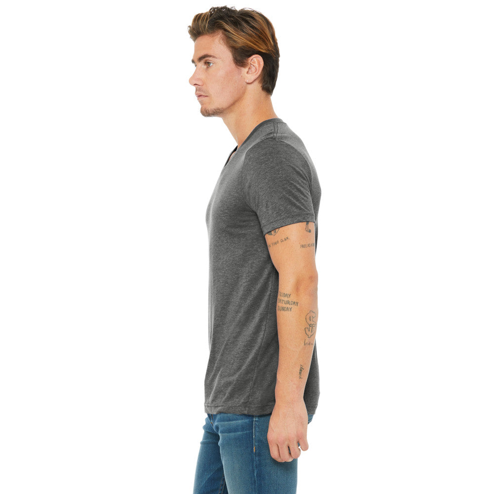 BELLA+CANVAS Unisex Premium Quality Triblend Short Sleeve V-Neck Comfortable Tee