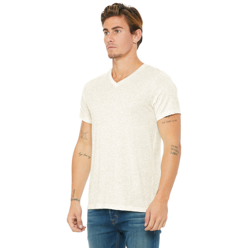BELLA+CANVAS Unisex Premium Quality Triblend Short Sleeve V-Neck Comfortable Tee