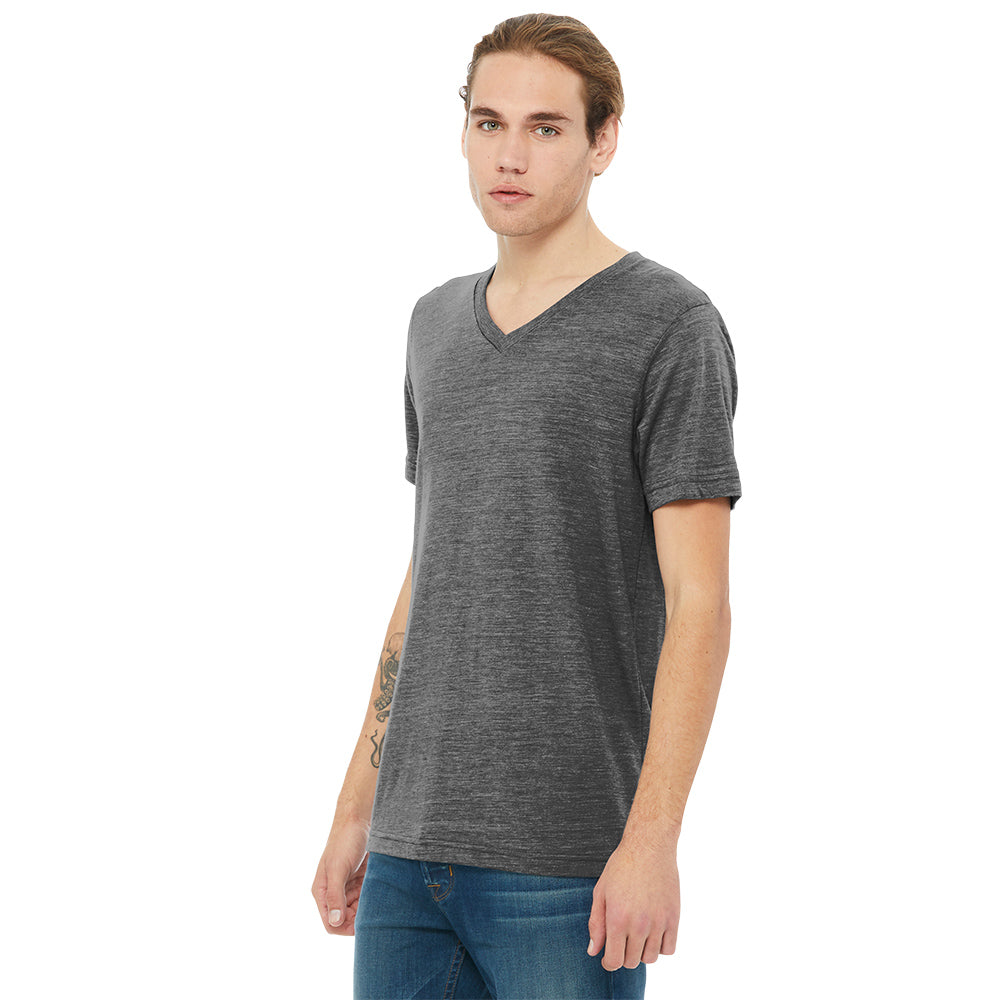 BELLA+CANVAS Unisex Premium Quality Textured Jersey V-Neck Stylish T-Shirt