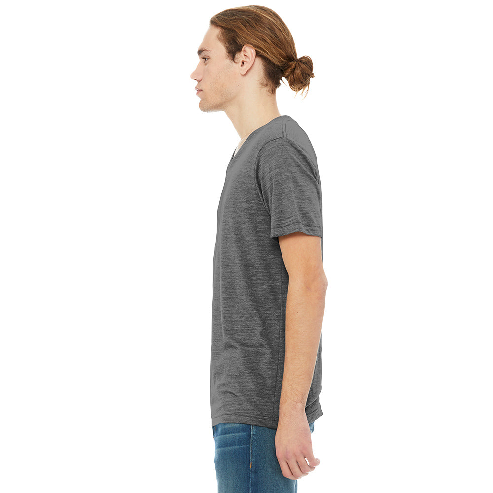 BELLA+CANVAS Unisex Premium Quality Textured Jersey V-Neck Stylish T-Shirt