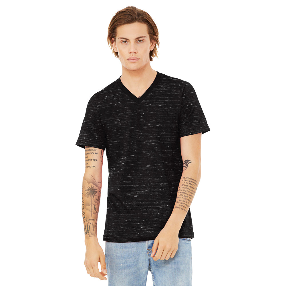BELLA+CANVAS Unisex Premium Quality Textured Jersey V-Neck Stylish T-Shirt