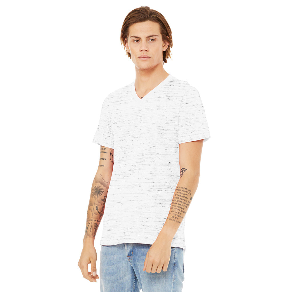 BELLA+CANVAS Unisex Premium Quality Textured Jersey V-Neck Stylish T-Shirt