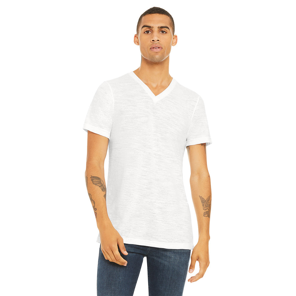 BELLA+CANVAS Unisex Premium Quality Textured Jersey V-Neck Stylish T-Shirt