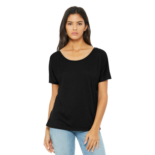 BELLA+CANVAS Women’s Premium Quality Slouchy Fit Scoop Neck Stylish T-Shirt