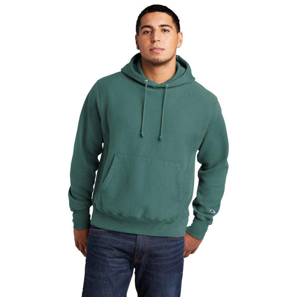 Champion Men's Reverse Weave cotton Pullover Garment-Dyed Comfortable Hoodie