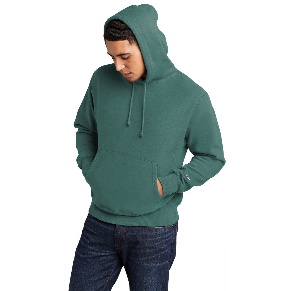 Champion Men's Reverse Weave cotton Pullover Garment-Dyed Comfortable Hoodie