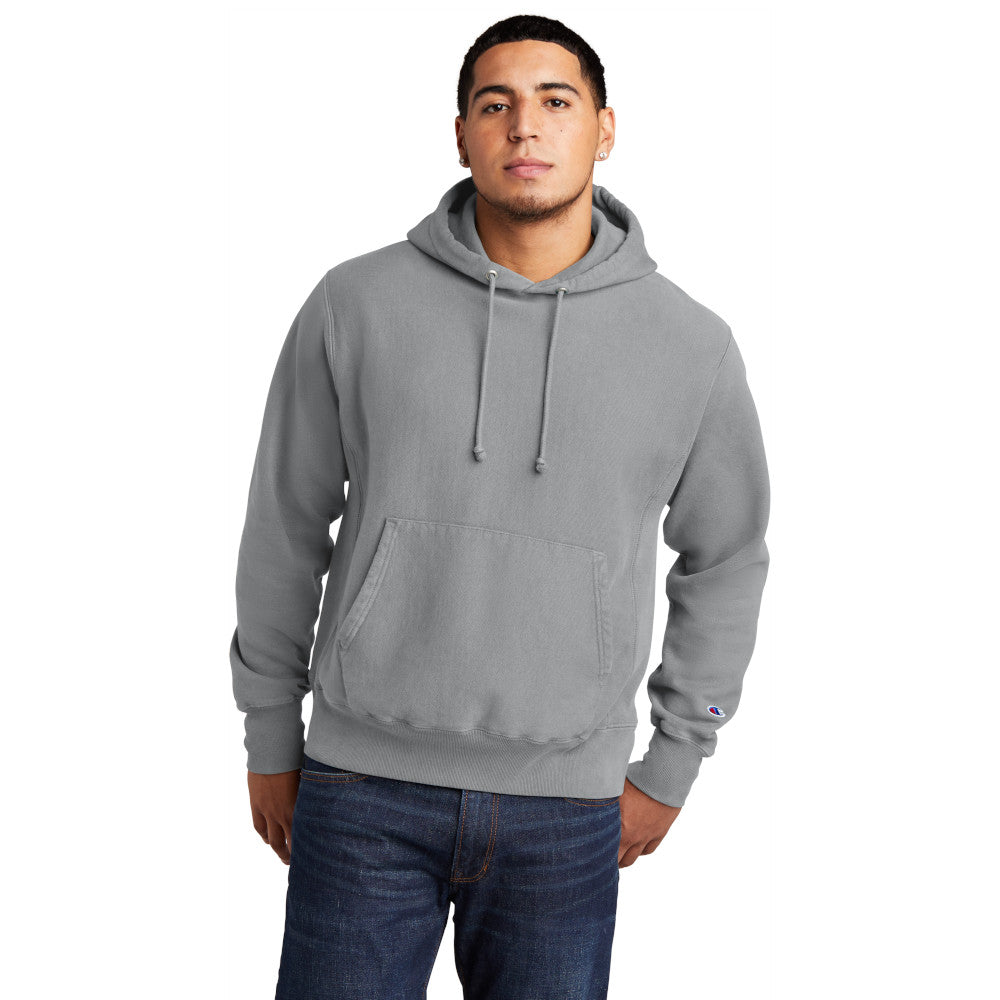 Champion Men's Reverse Weave cotton Pullover Garment-Dyed Comfortable Hoodie