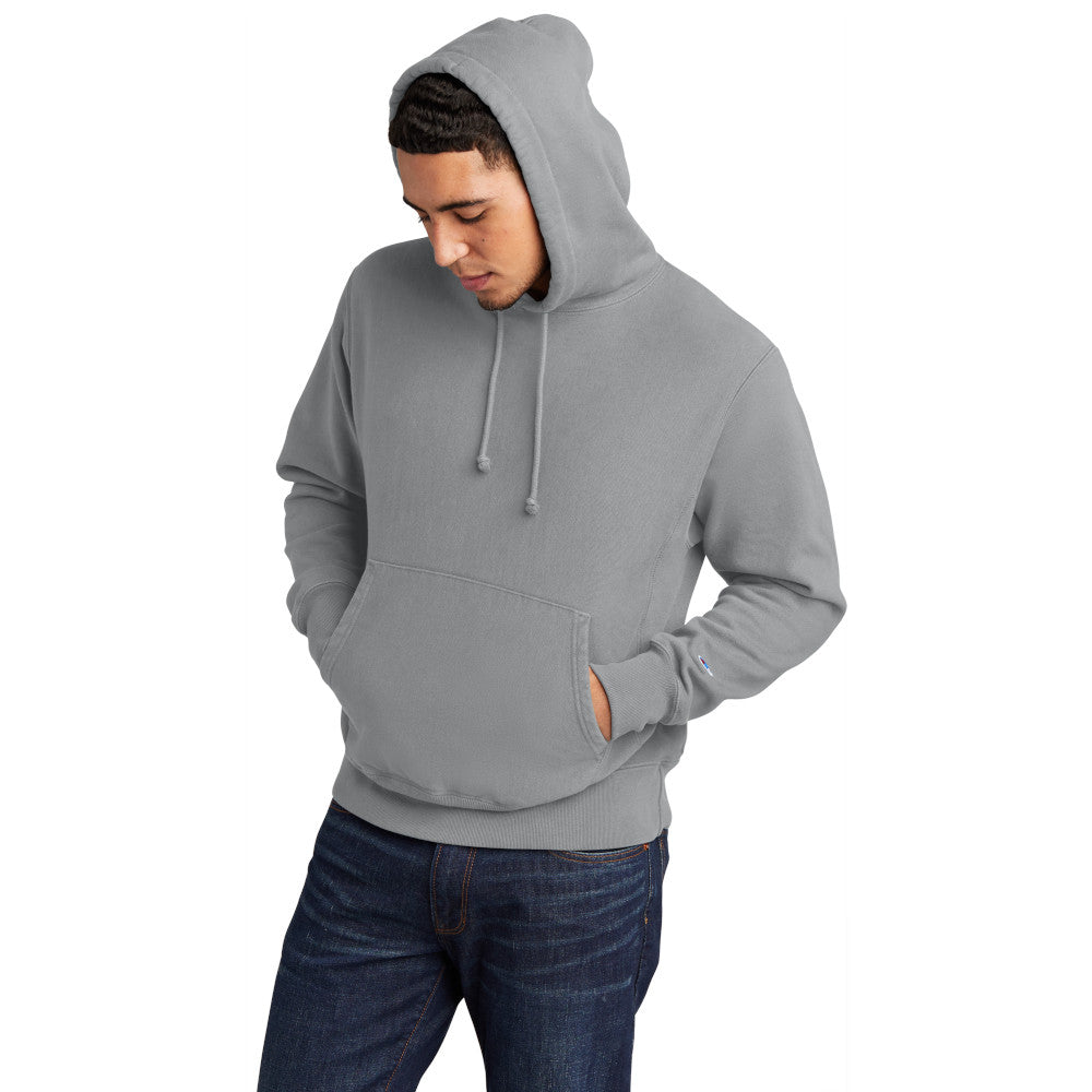 Champion Men's Reverse Weave cotton Pullover Garment-Dyed Comfortable Hoodie
