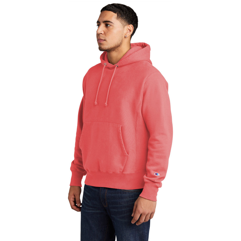 Champion Men's Reverse Weave cotton Pullover Garment-Dyed Comfortable Hoodie