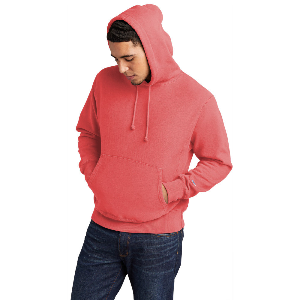 Champion Men's Reverse Weave cotton Pullover Garment-Dyed Comfortable Hoodie