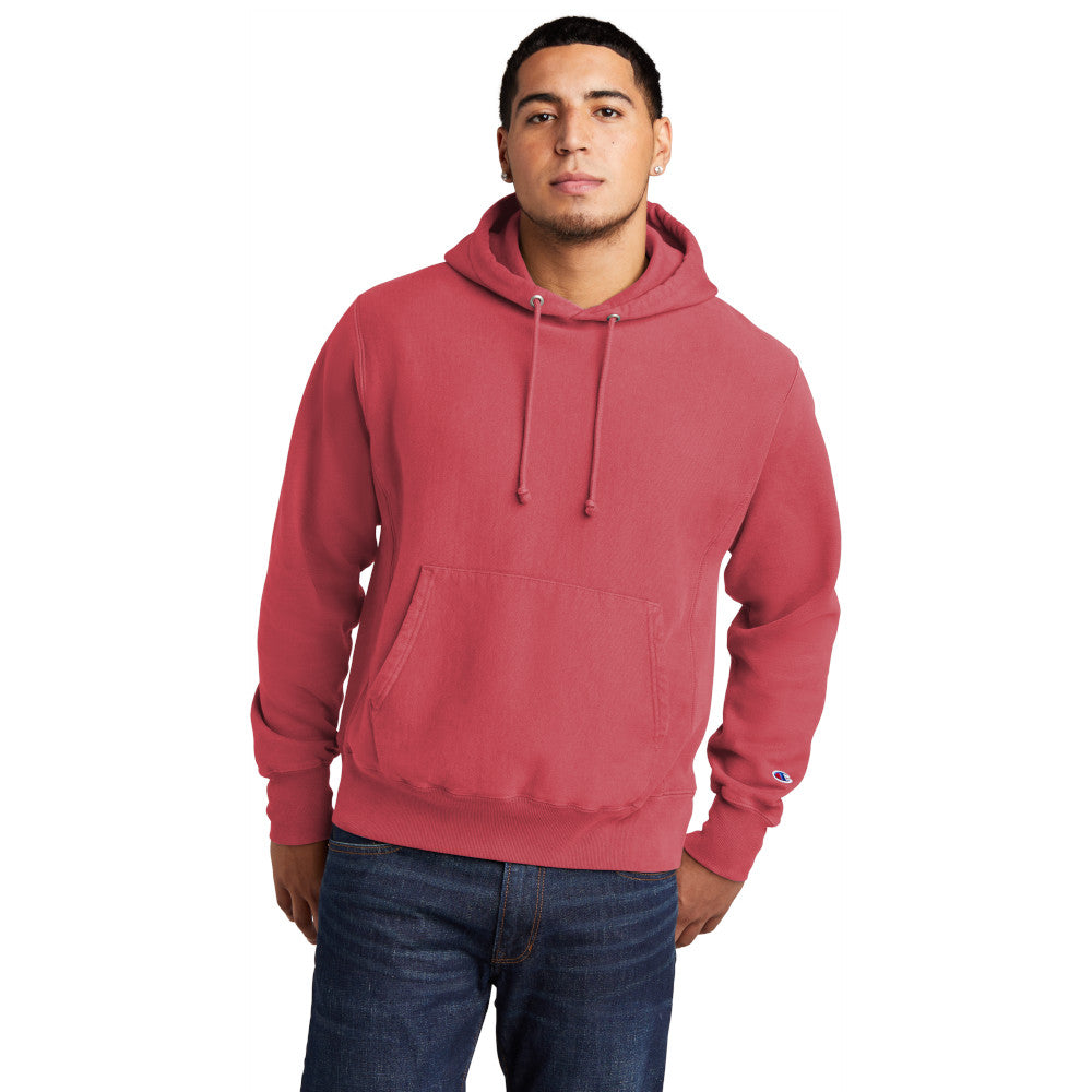 Champion Men's Reverse Weave cotton Pullover Garment-Dyed Comfortable Hoodie