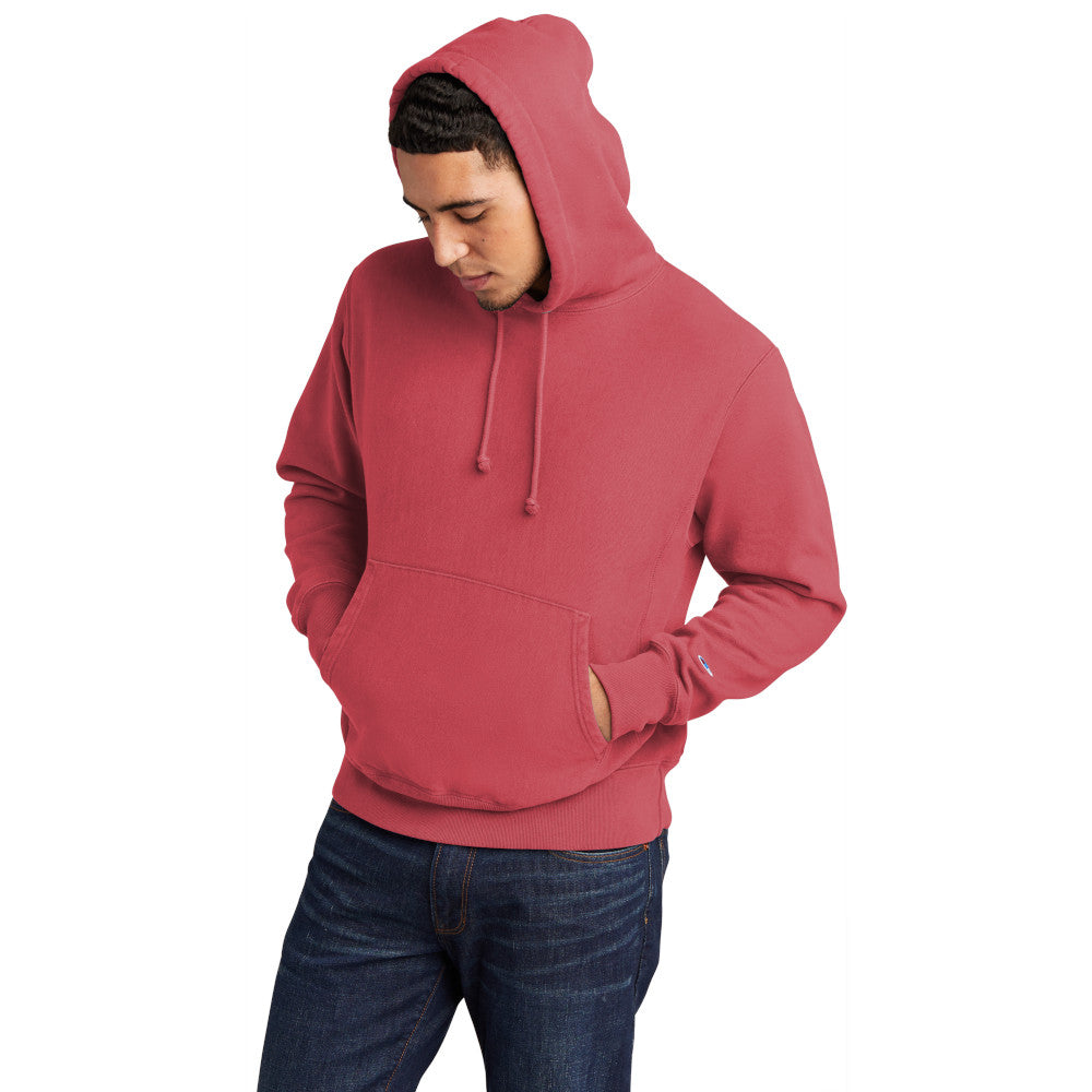 Champion Men's Reverse Weave cotton Pullover Garment-Dyed Comfortable Hoodie