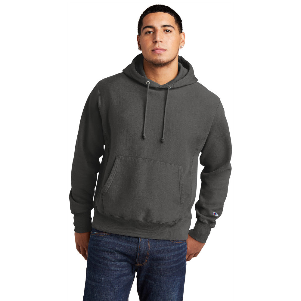 Champion Men's Reverse Weave cotton Pullover Garment-Dyed Comfortable Hoodie