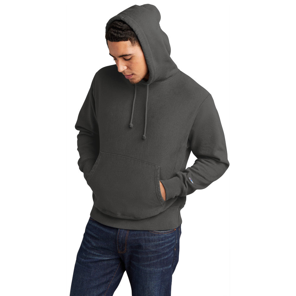 Champion Men's Reverse Weave cotton Pullover Garment-Dyed Comfortable Hoodie