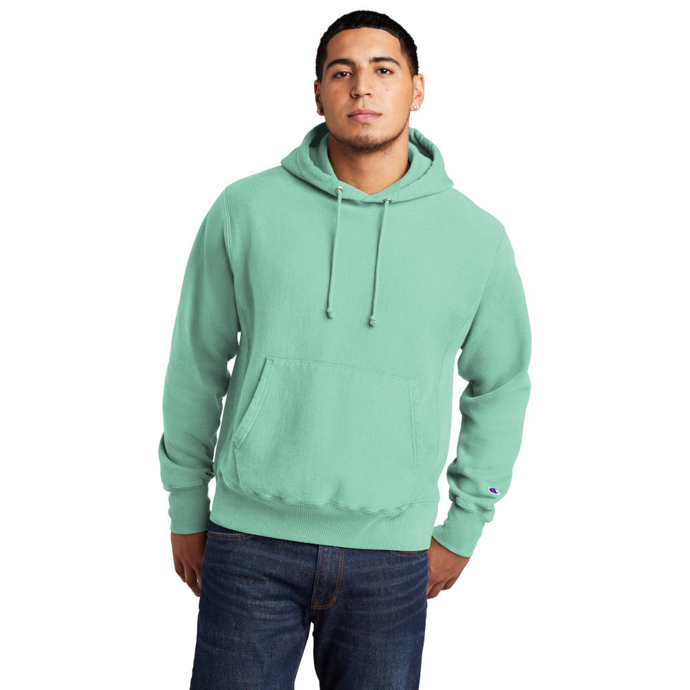 Champion Men's Reverse Weave cotton Pullover Garment-Dyed Comfortable Hoodie