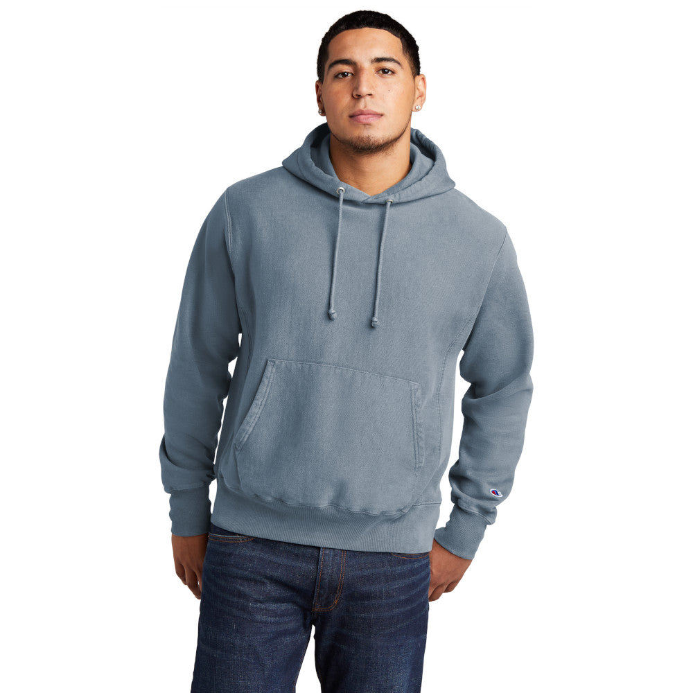 Champion Men's Reverse Weave cotton Pullover Garment-Dyed Comfortable Hoodie