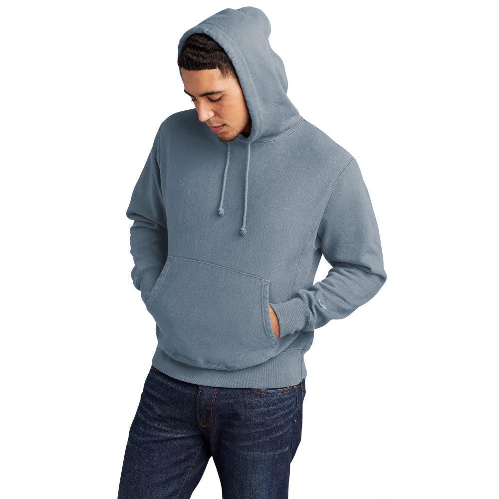 Champion Men's Reverse Weave cotton Pullover Garment-Dyed Comfortable Hoodie
