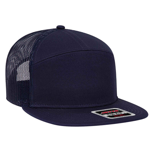 OTTO CAP "OTTO SNAP" 7 Panel Mesh Back Trucker Snapback Hat