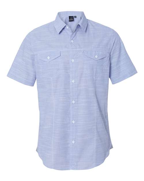 Textured Solid Short Sleeve Shirt