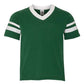 Youth V-Neck Jersey with Striped Sleeves