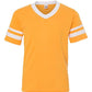 Youth V-Neck Jersey with Striped Sleeves