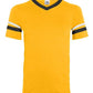 Youth V-Neck Jersey with Striped Sleeves