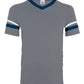 Youth V-Neck Jersey with Striped Sleeves