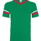 Youth V-Neck Jersey with Striped Sleeves