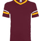 Youth V-Neck Jersey with Striped Sleeves