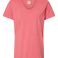 Garment-Dyed Women's V-Neck T-Shirt