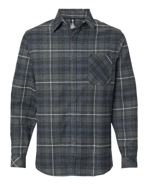 Open Pocket Long Sleeve Flannel Shirt